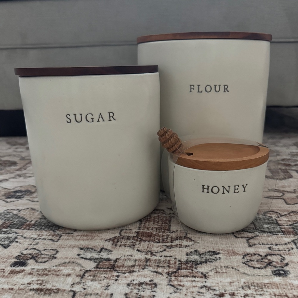 Hearth & Hand with Magnolia Flour, Sugar, & Honey Canisters